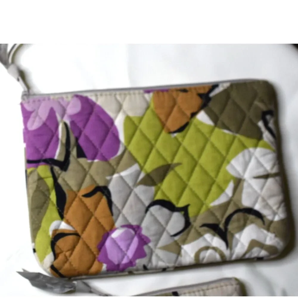 Vera Bradley Retired Portobella Road 2 Makeup/Coin/ID/ Misc, Zip Trendy Mod Bags